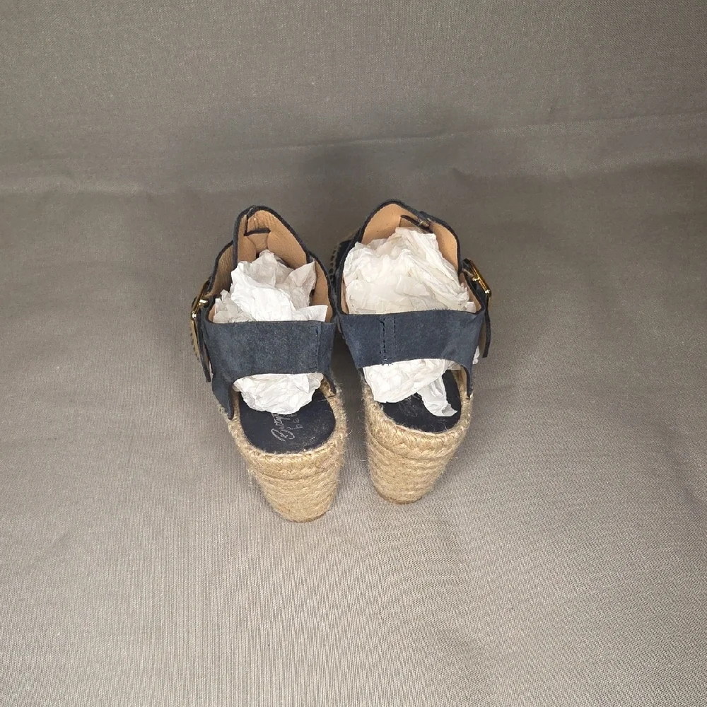 Bettye Muller Dawn Navy Espadrille Sandals